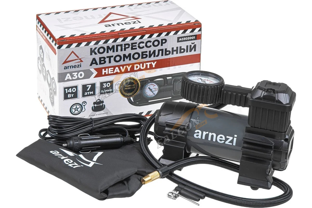 Компрессор TORNADO AC580 (Arnezi)  Heavy Duty, 7 бар, 30 л/мин, 140 Вт