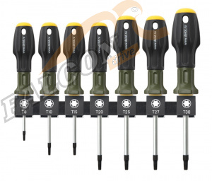Отвертки набор Torx 7 пр (Т8,Т10,Т15,Т20,Т25,Т27,Т30) (ДТ) без отверстия