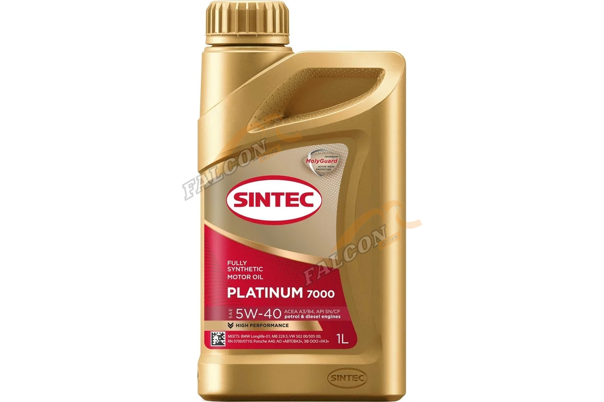 А/масло SINTEC Платинум 7000 5W40 синт 1л A3/B4