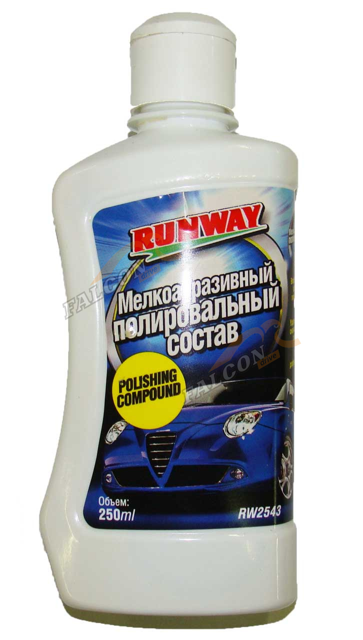 Полироль кузова для удаления царапин 250 мл (RUNWAY) мелкообразивная паста