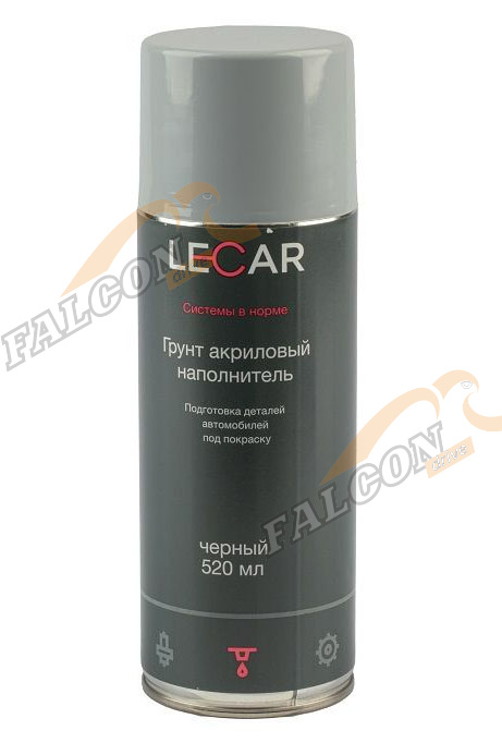 Грунт черный акрил аэр 520мл (LECAR) 