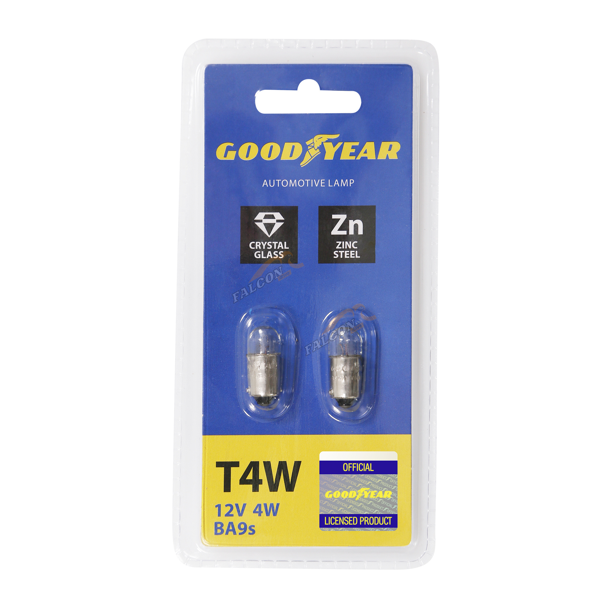 Лампа 12V4W Т4 (Goodyear) BA9s (блистер: к-т 2шт.)