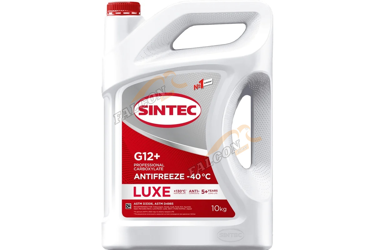 Антифриз Sintec Luxe G12+ 10кг red (Ак)