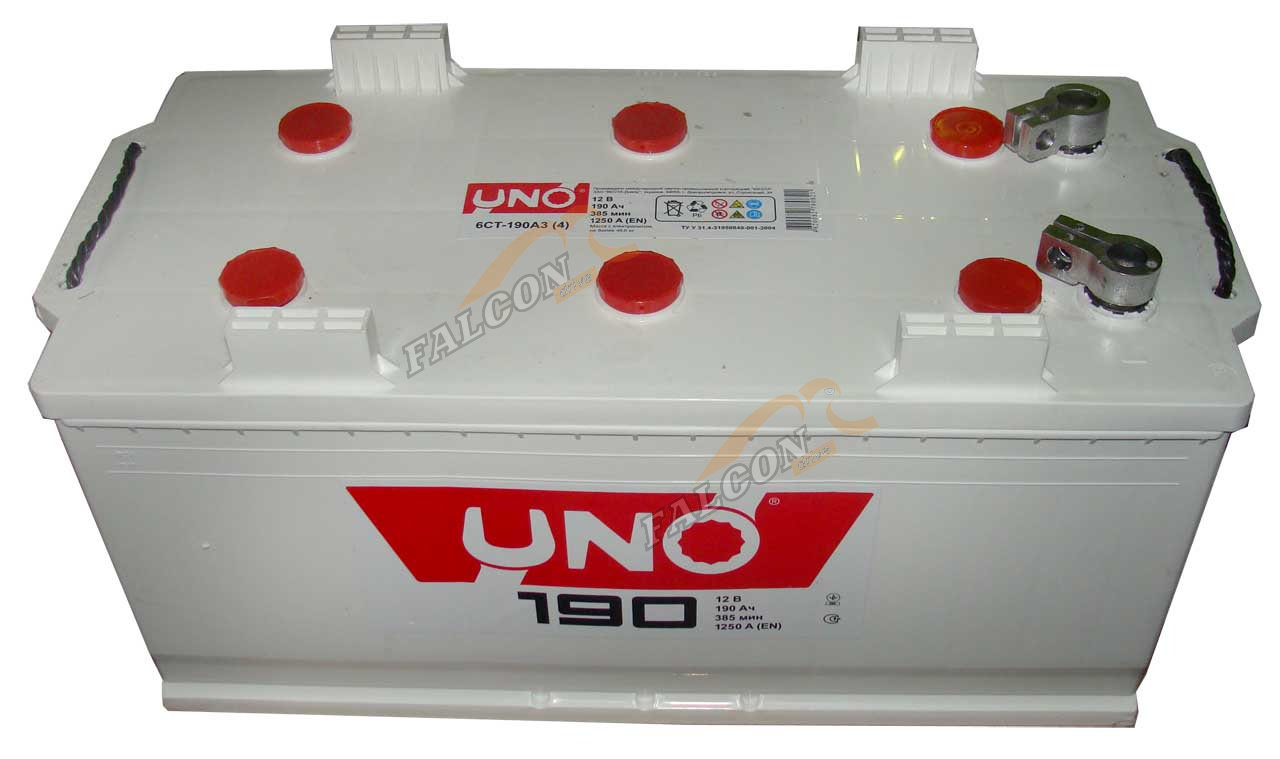 АКБ 190 UNO БОЛТ (EN1200) ДШВ 525х240х242