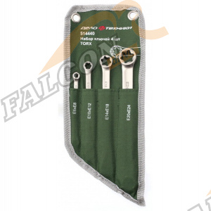 Набор ключей накид TORX 4 пр (E6xЕ8, Е10хЕ12, Е14хЕ18, Е20хЕ24) (ДТ) сумка