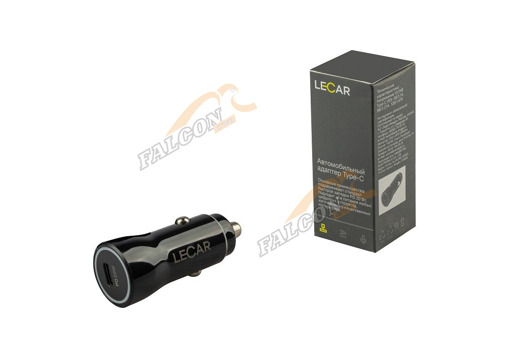 Зарядка "Адаптер USB в прикуриватель" (Лада-Имидж LECAR) 1хType C