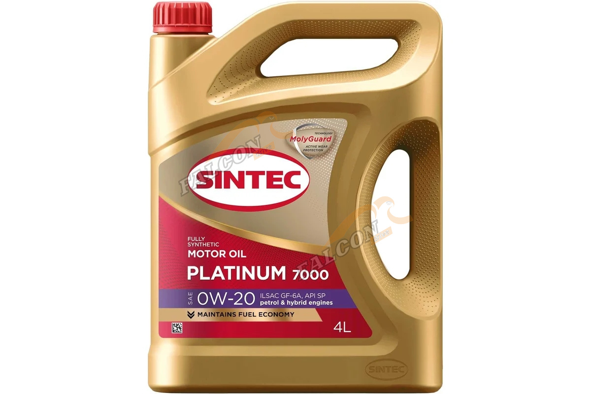 А/масло SINTEC Платинум 7000 0W20 синт  ILSAC GF-6A API SP 4л