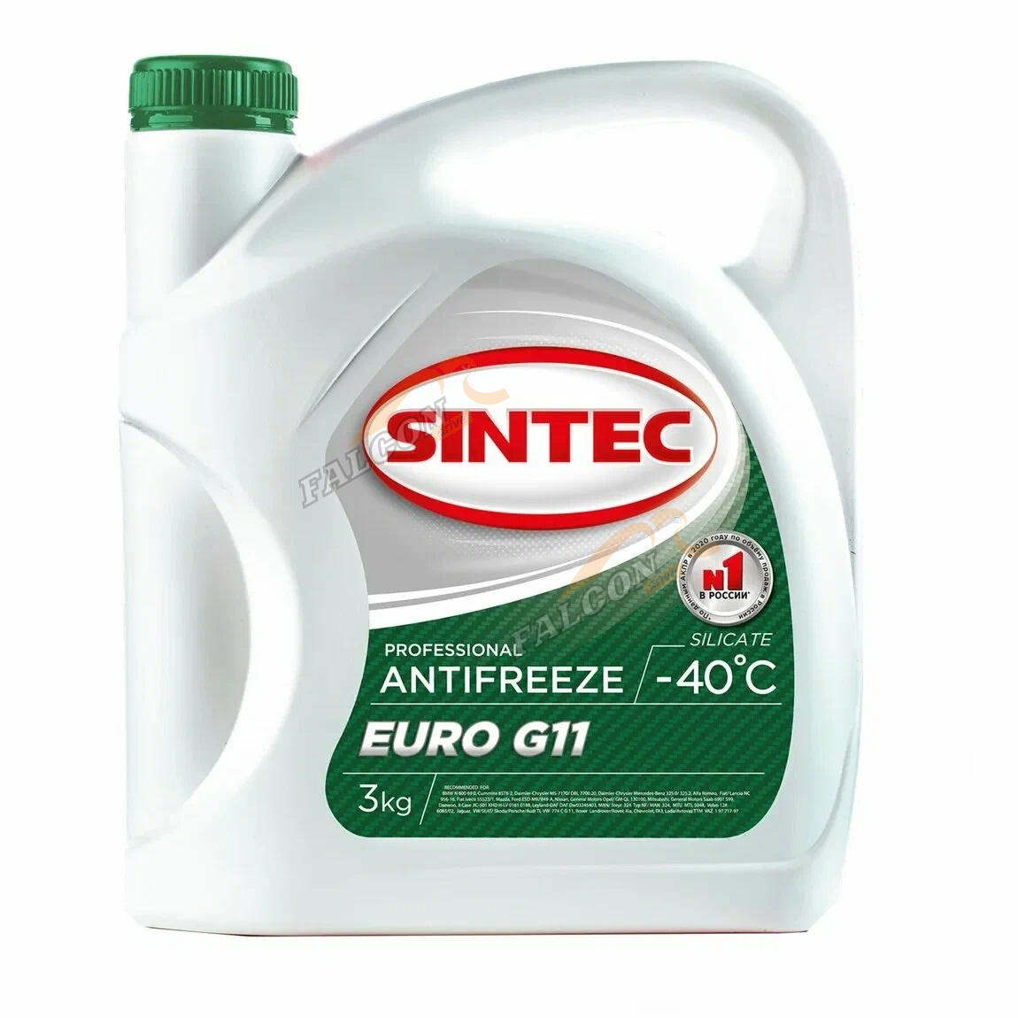Антифриз Sintec Euro G-11 3кг green -40