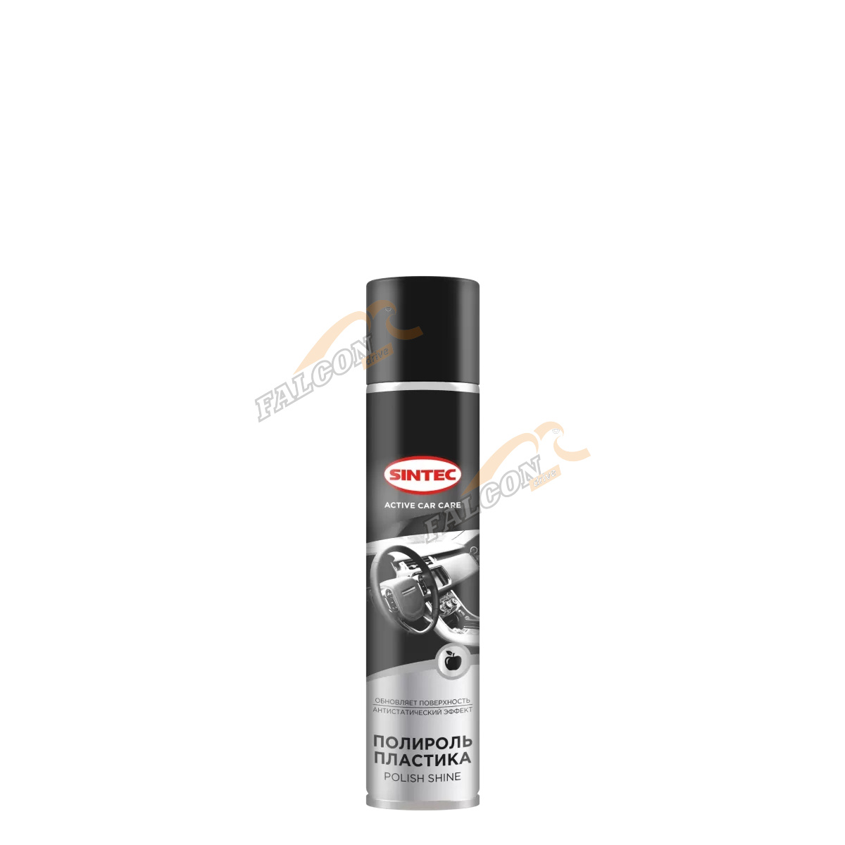 Полироль салона для пластика аэр 400 мл яблоко (Sintec ) Polish Shine