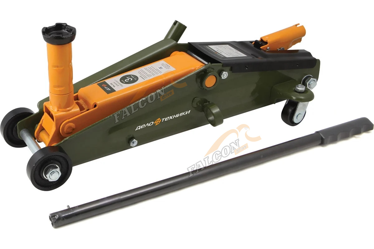 Домкрат гидравл подкат 3т h 150-530мм (ДТ) 