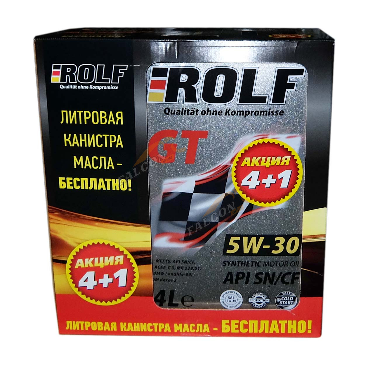 А/масло Rolf GT 5W30 4л акция 4+1 SN/CF