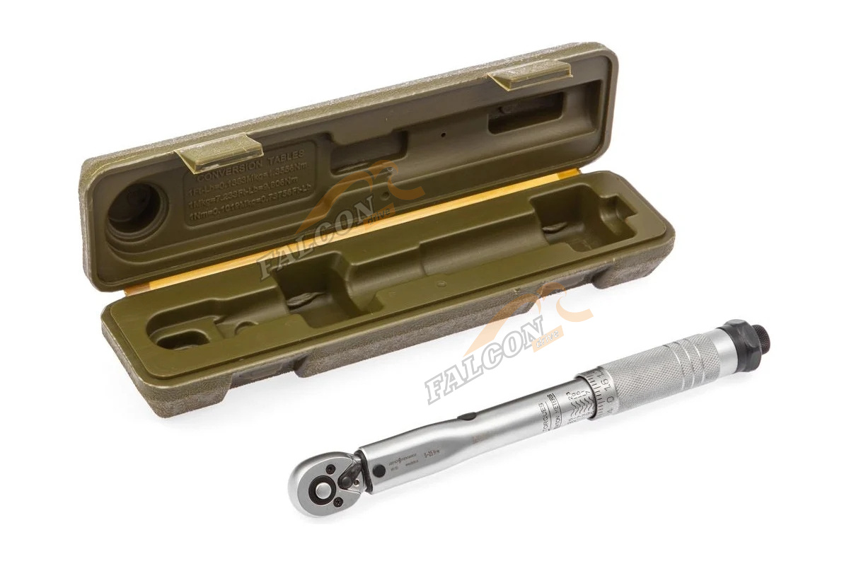 Ключ динамометр предельный 3/8" 5-25 Нм пластиковый кейс (ДТ)