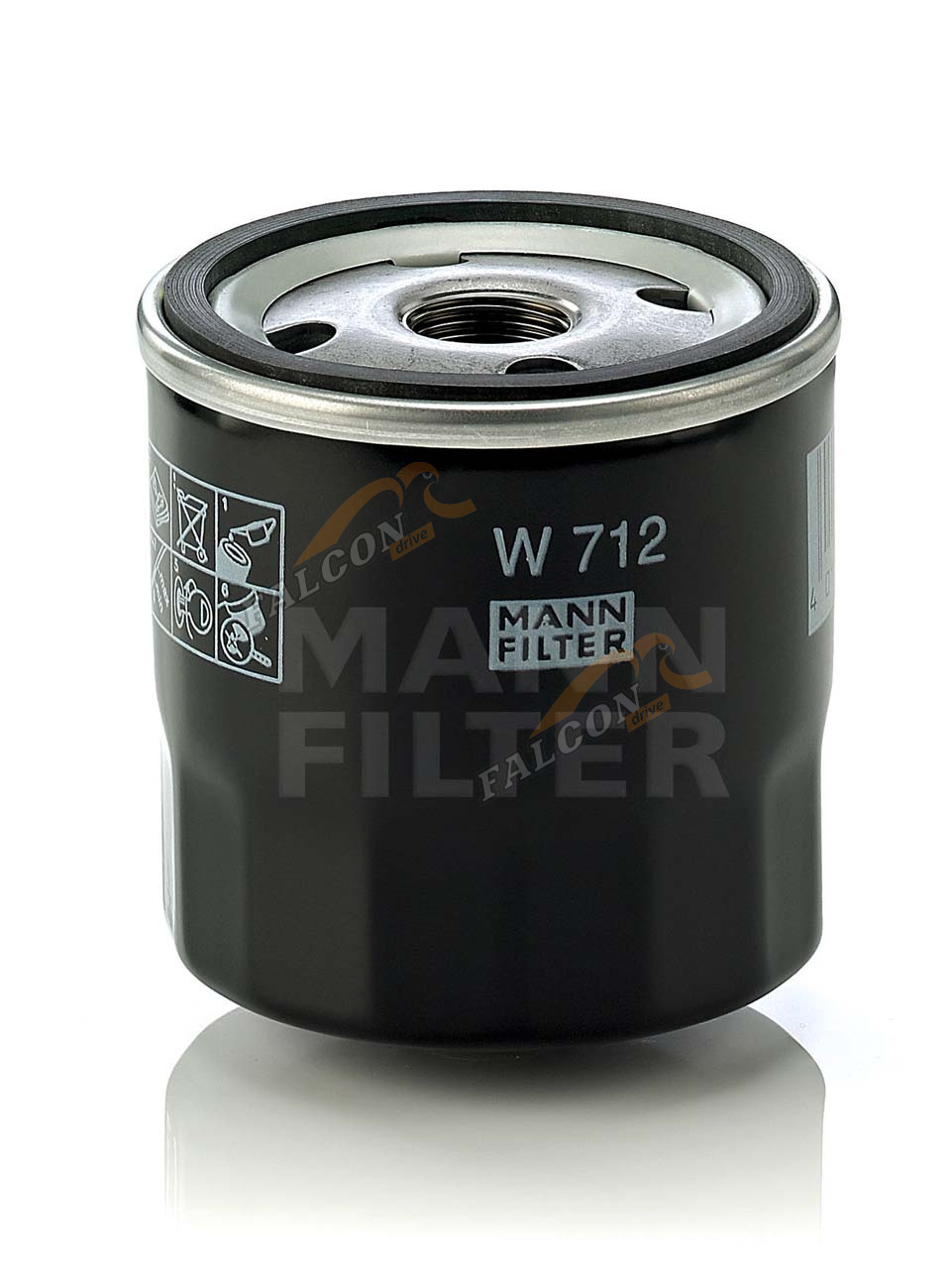 Фильтр масляный (MANN) W 712/95 (W 712/92)  VAG
