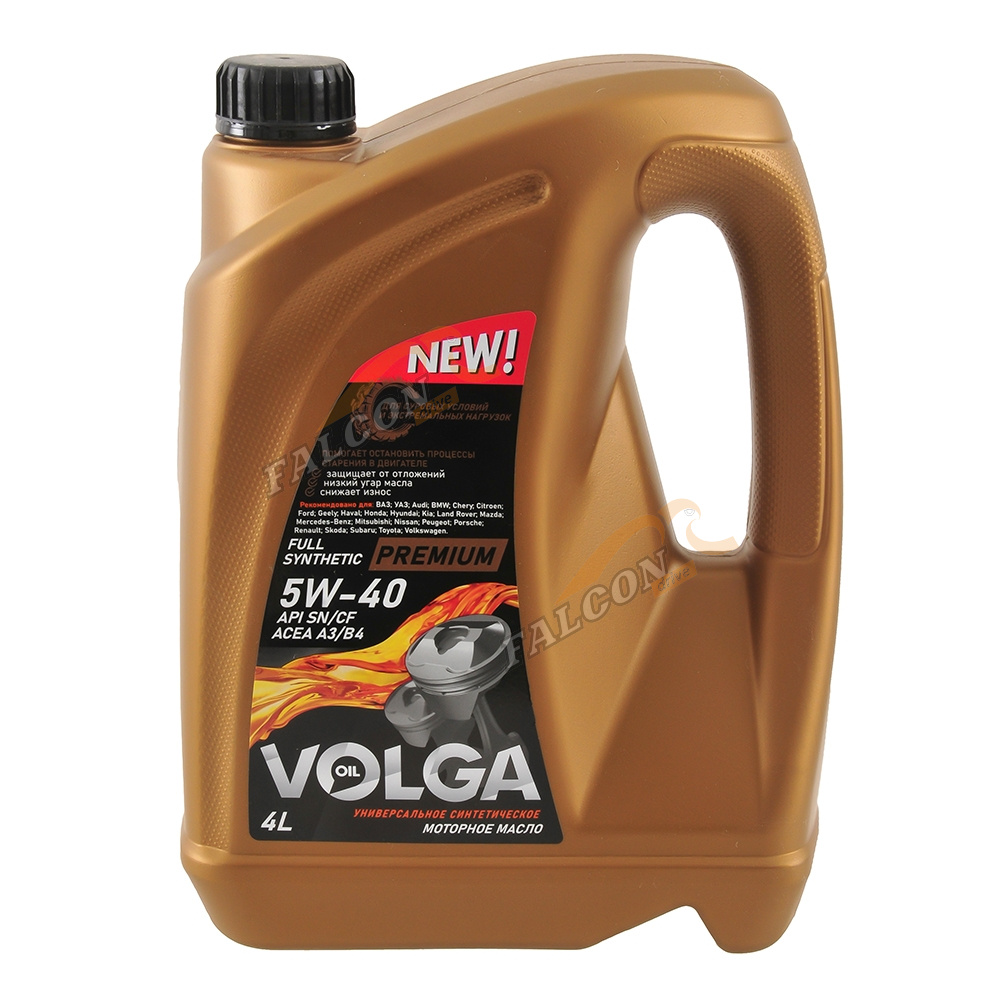 А/масло Волга-Ойл Premium 5W40 4л A3/B4 SN/CF синтетика