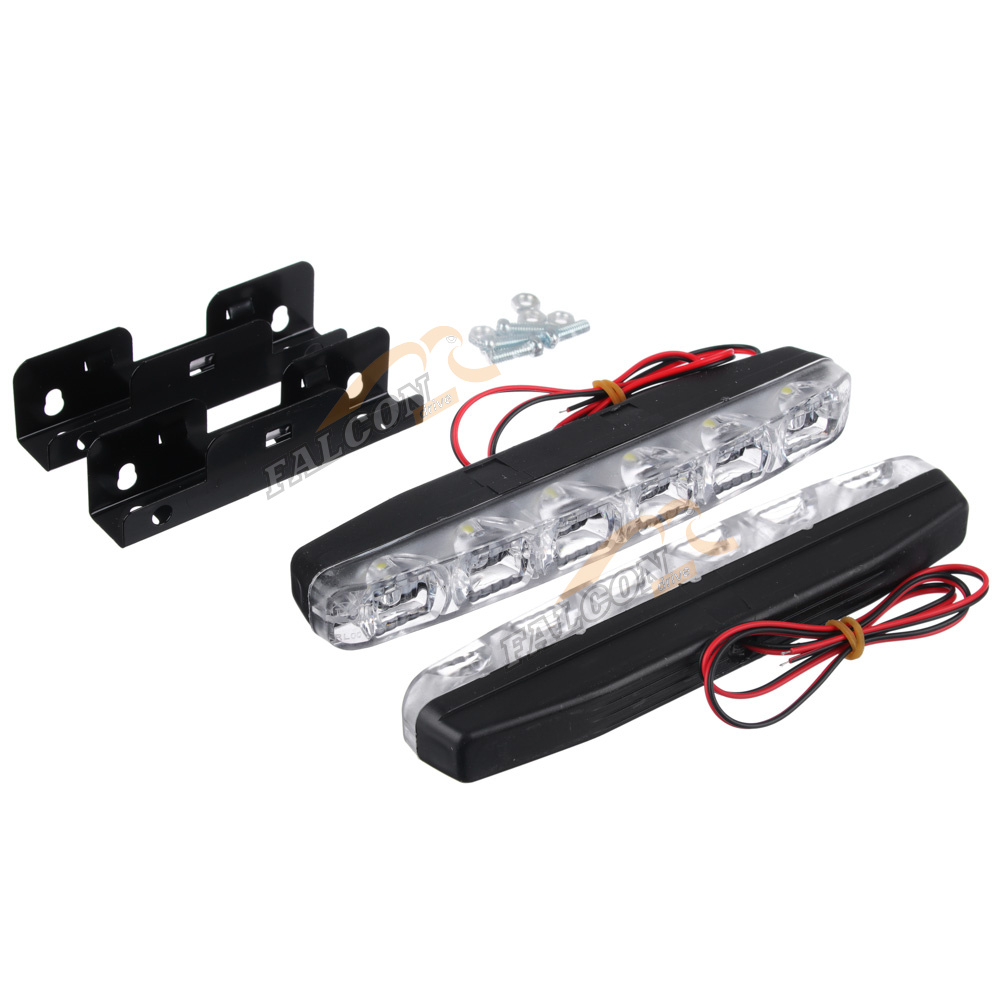 Ходовые огни пластик  (NEW GALAXY) 2*6LED*0,8 W 155 702-104