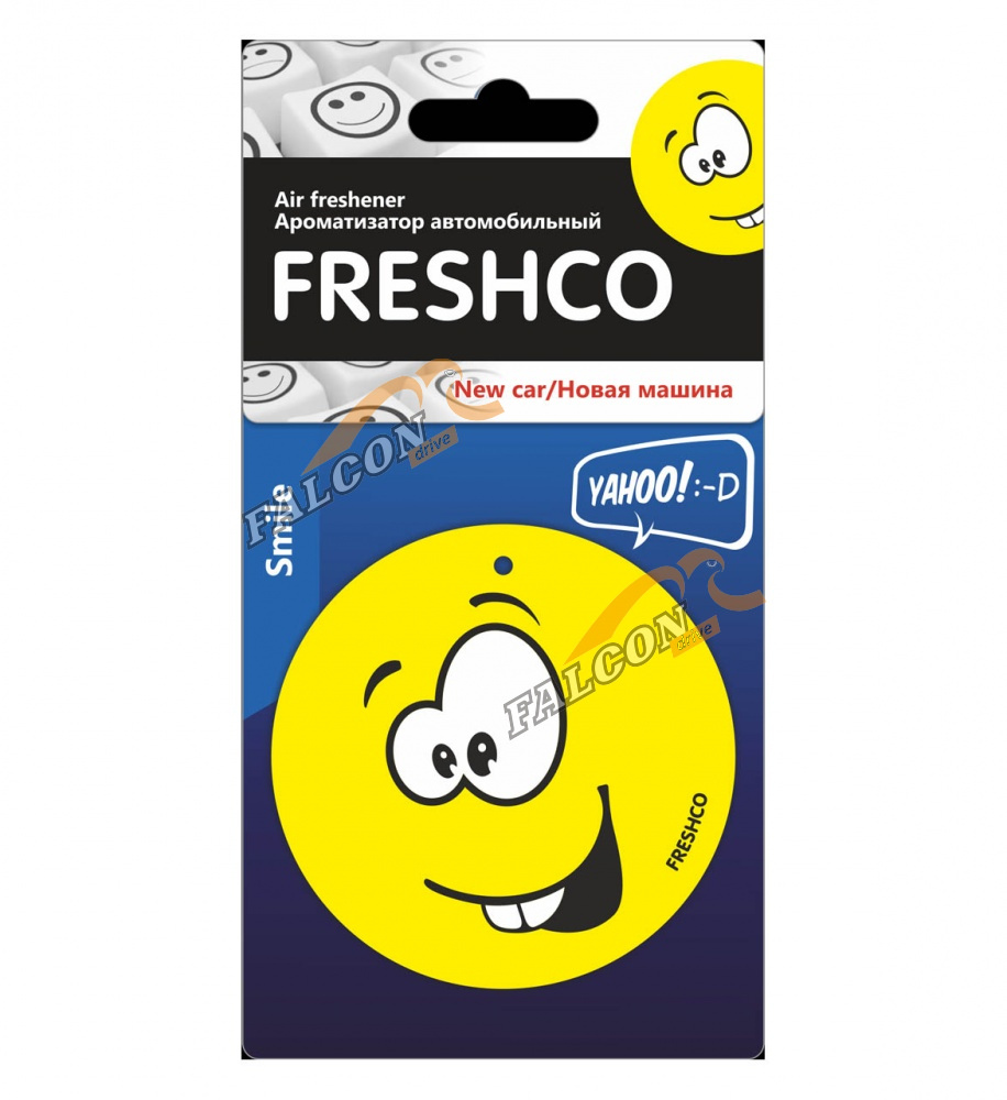 Ароматизатор подвес картон Смайл (FRESHCO) Новая машина PSMB-94