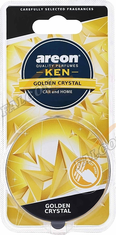Ароматизатор на панель гель (Areon) "GEL KEN BLISTER"  Золотой кристалл 704-AKB-24