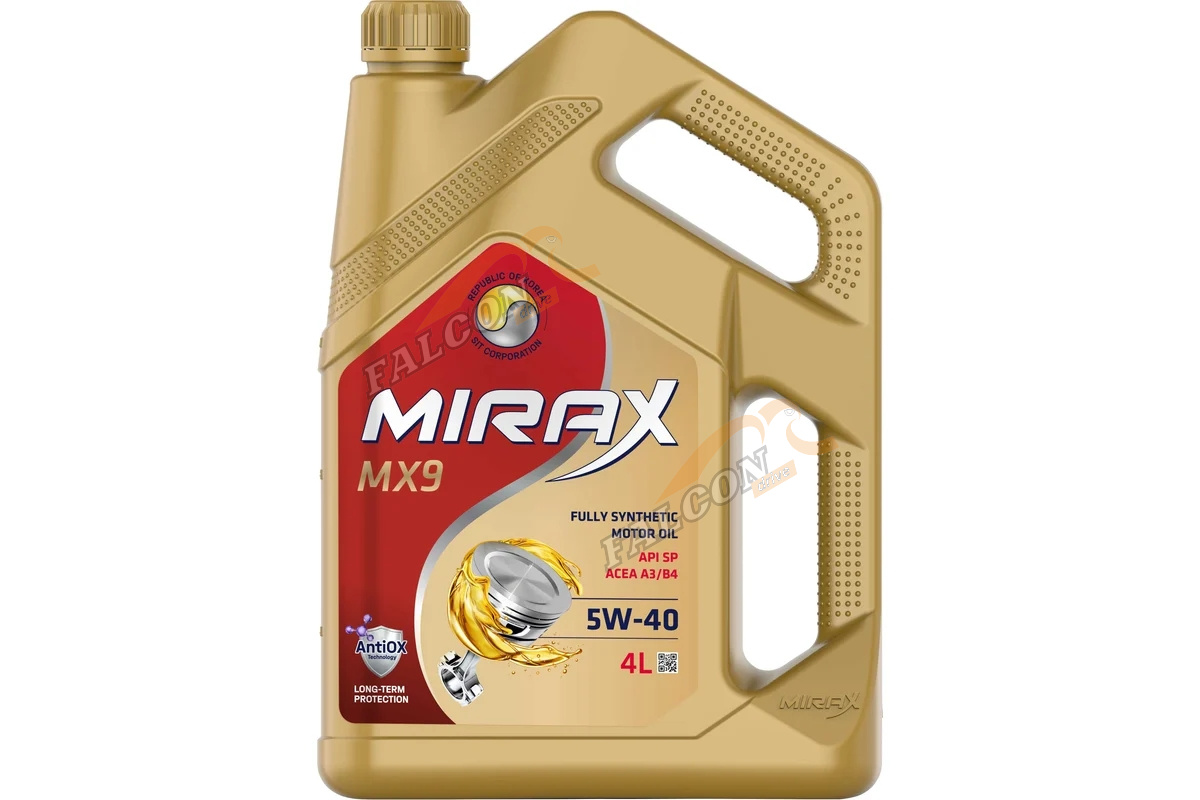 А/масло MIRAX MX9 5W40 API SP, ACEA A3/B4 4 л