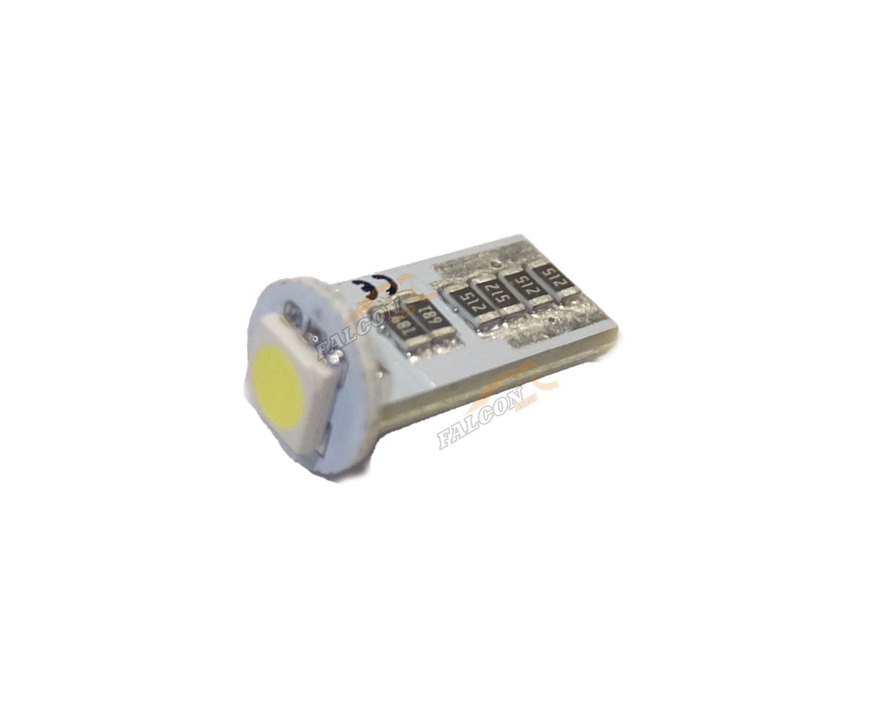 Светодиод 24V T10W (MEGAPOWER) (W2,1*9,5d) 1 SMD 5050 WHITE 6000K с блок-м ошибок CANbus  20лм