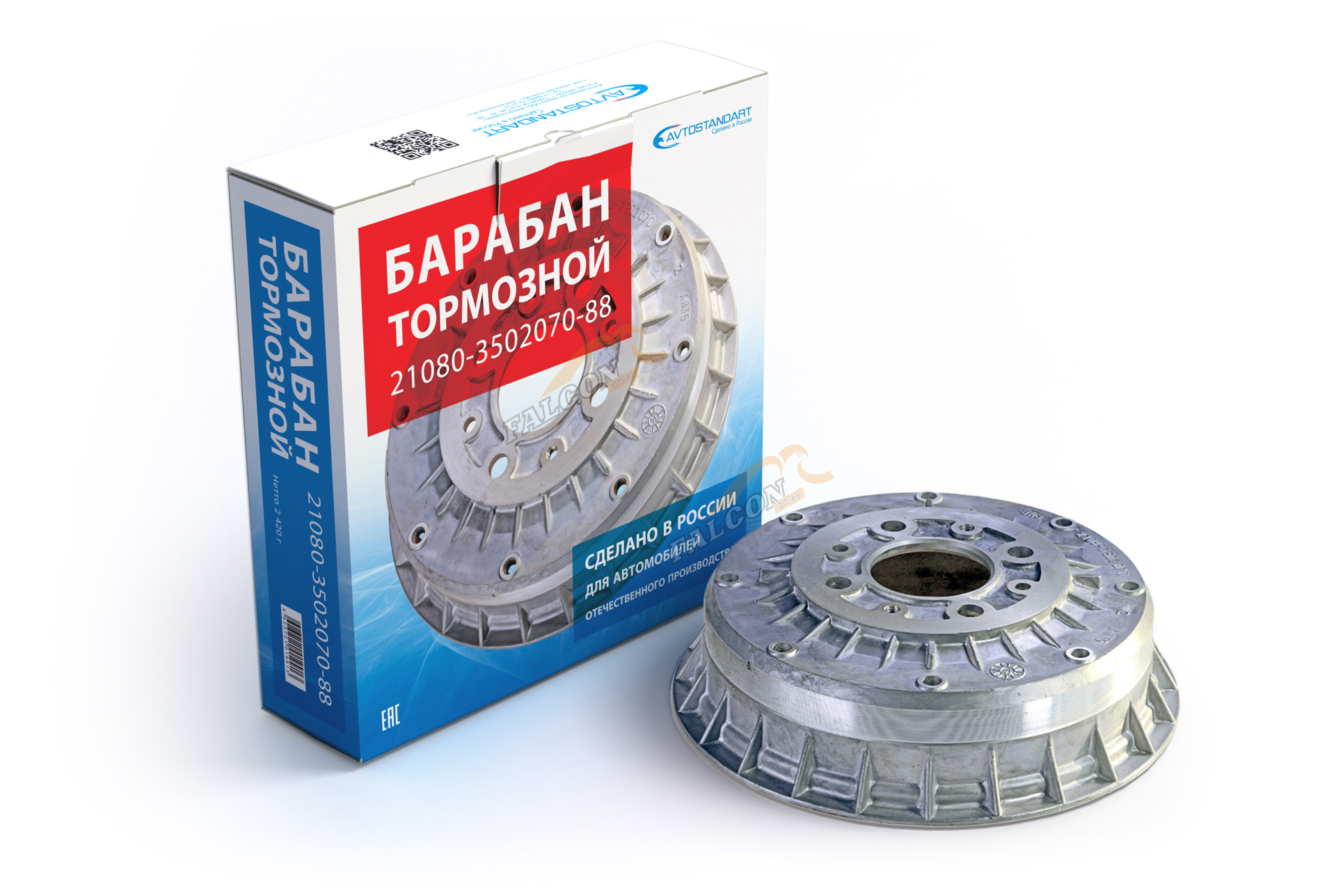 Барабан торм задний ВАЗ-2108 (АВТОСТАНДАРТ) 2108-3502070