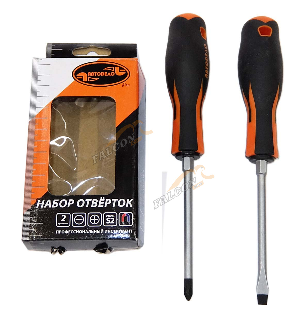 Отвертки набор (шл 6.5x100, РН2х100) 2 шт (АвтоДело) Professional (14856) 39542