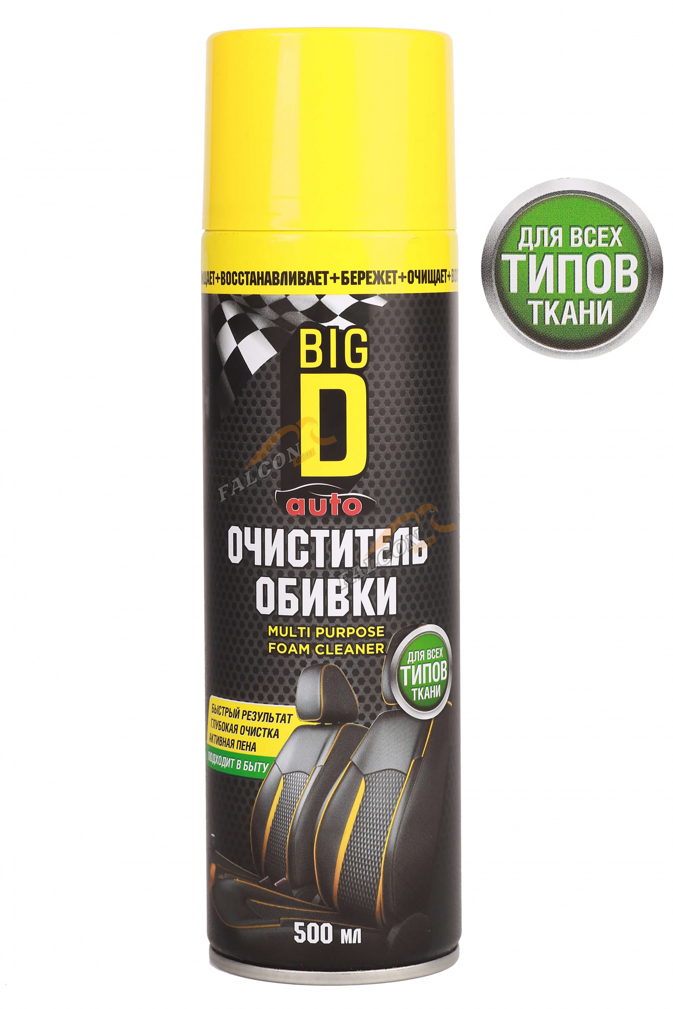Очиститель обивки салона аэр пенный 500 мл (Big D/Биг ДИ) MULTIPURPOSE FOAM CLEANER