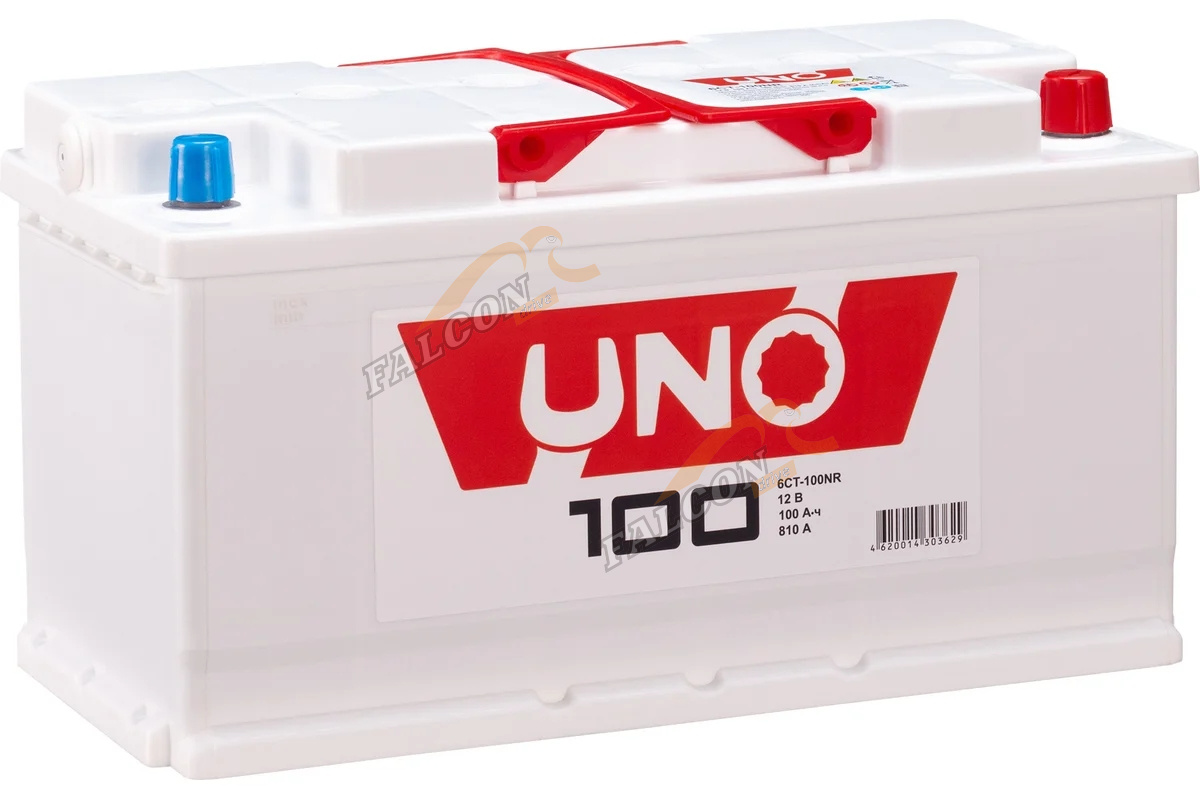 АКБ 100R UNO (ОБР) (EN810) ДШВ 353х175х190 залит