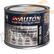 Грунт-эмаль акрил 1К модифицированная Черная матовая 0,5л (АВТОН) метал банка