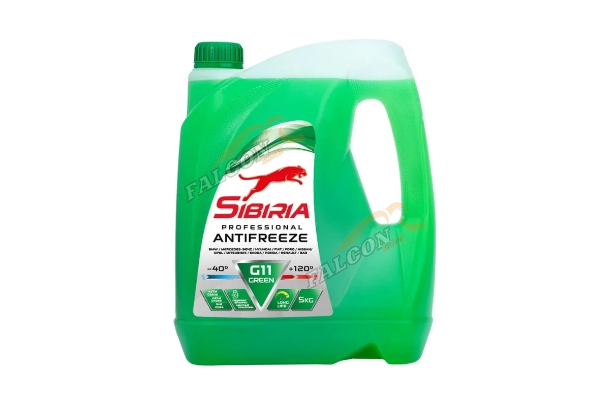 Антифриз SIBIRIA  5кг (зелёный)