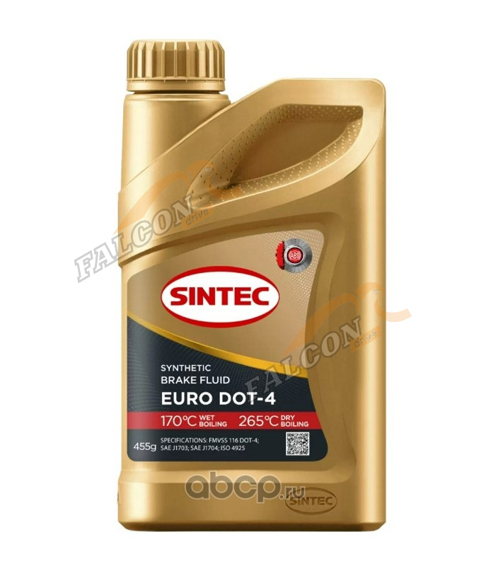 Торм жидкость EURO ДОТ-4 0,455л Sintec