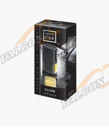Ароматизатор на дефлек жидкий (AREON) CAR BOX BLACK STYLE Серебро