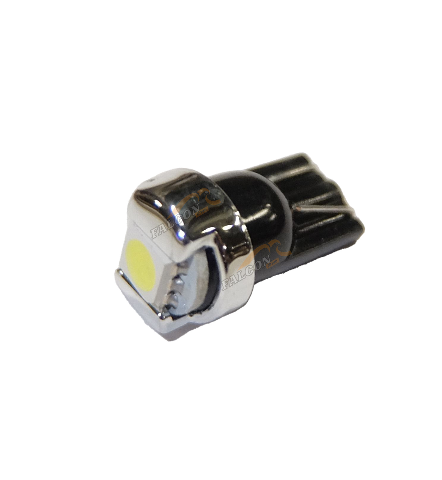 Светодиод 12V Т10W (MEGAPOWER) (W2,1x9,5d) 1 SMD 5050 WHITE 6000K 20лм OLD