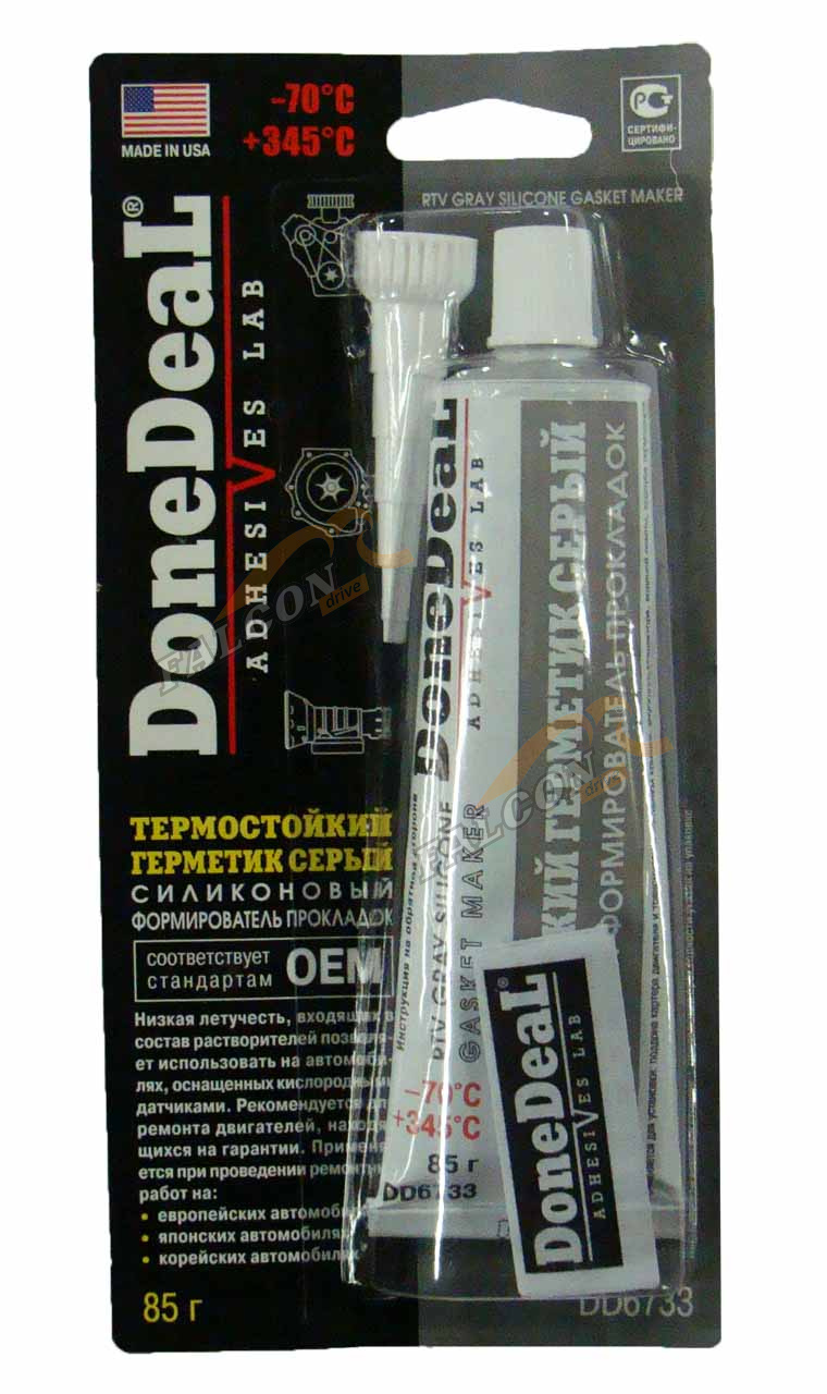 Формирователь прокладок термостойкий серый 85 гр (Done Deal) DD6733  силиконовый