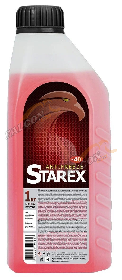 Антифриз Starex 1кг (красный) (Ак)