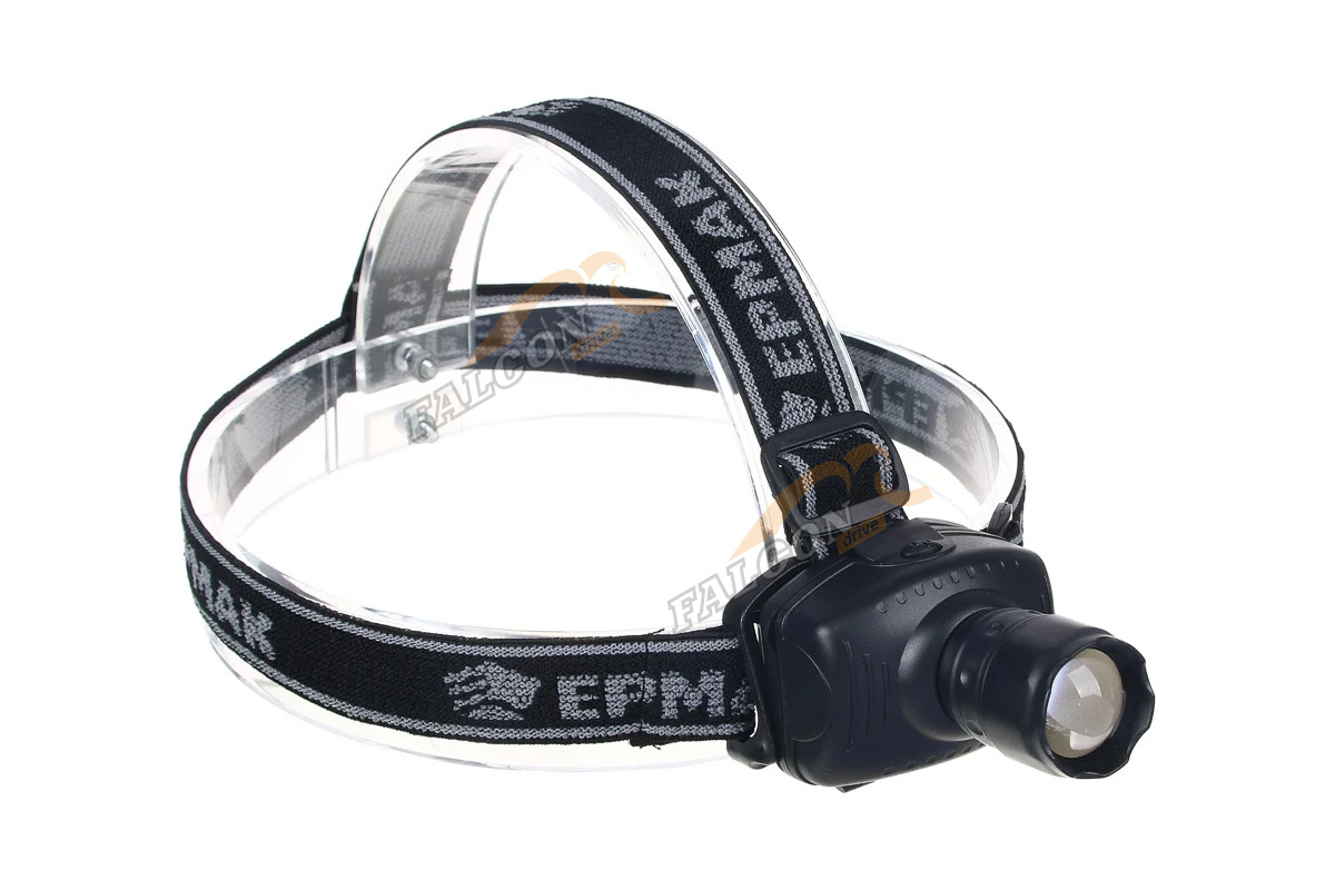 Фонарь налобный (Ермак) с фокусировкой LED, 3 ААА,  198-021