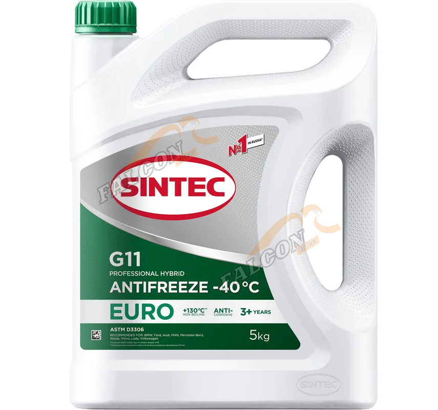 Антифриз Sintec Euro G-11 5кг green -40