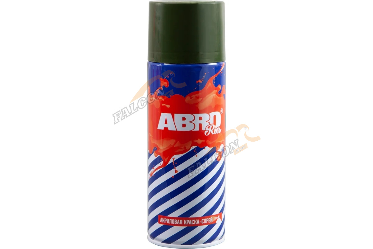 Краска акрил   12 Темно-зеленая  ABRO Rus (аэр) SPO-012-R