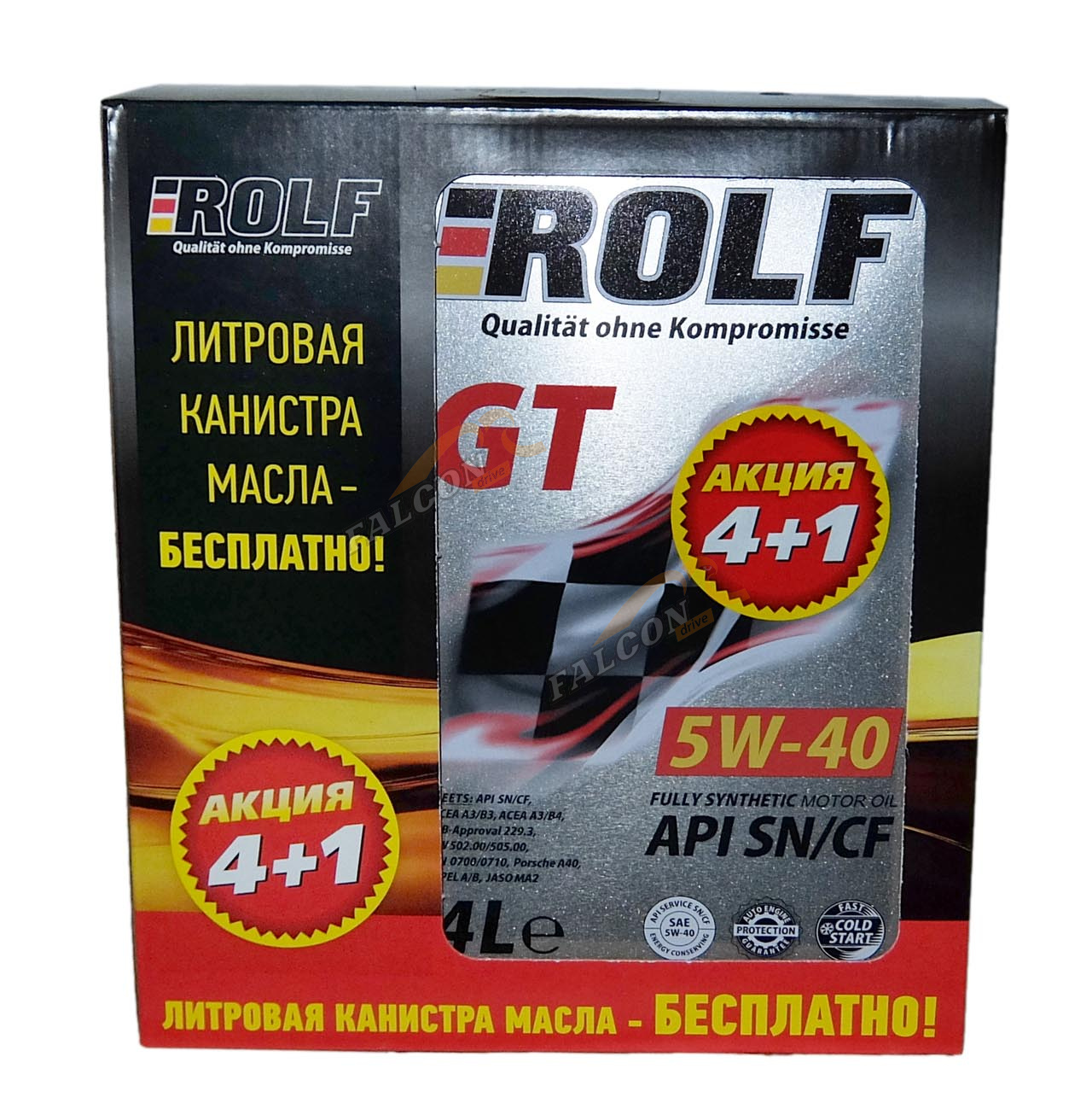 А/масло Rolf GT 5W40 4л акция 4+1