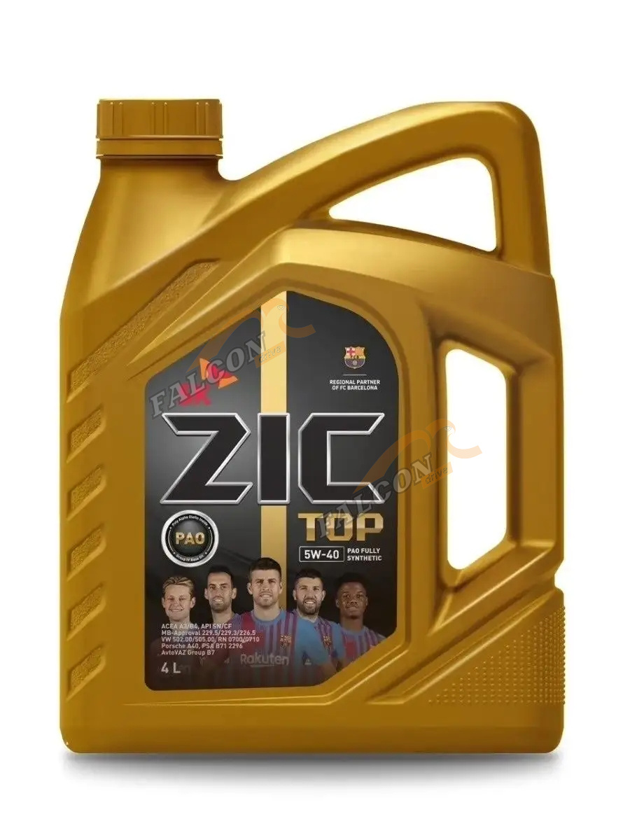 А/масло ZIC  5W40 TOP PAO 4 л A3,B4