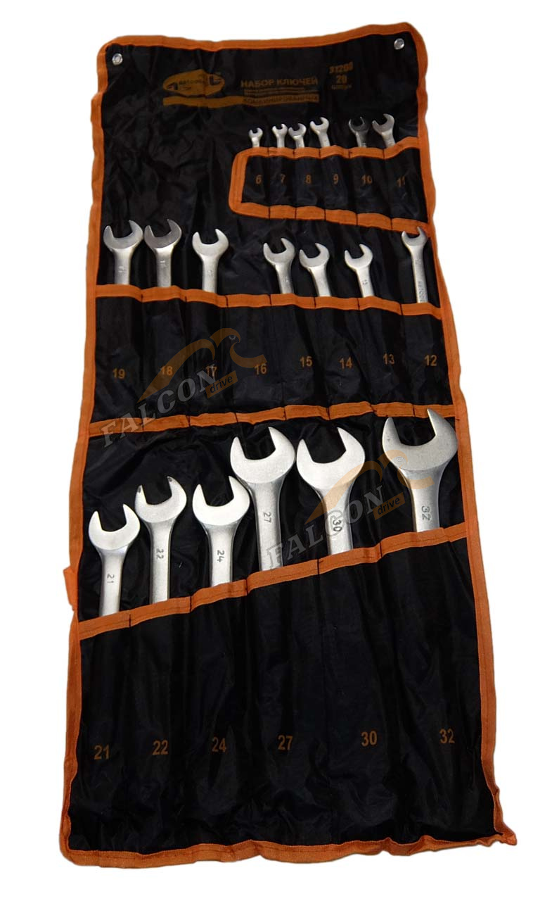 Набор ключей комб 20 пр (6-32 мм) (АвтоДело) сумка (13641) 31200