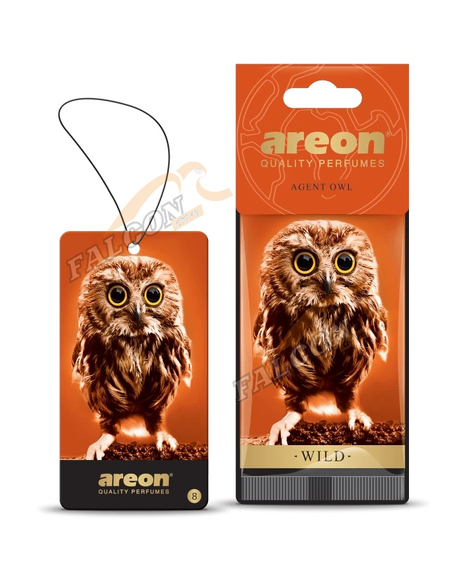 Ароматизатор подвес картон (AREON)  "WILD" Agent Owl  (Агент Сова)