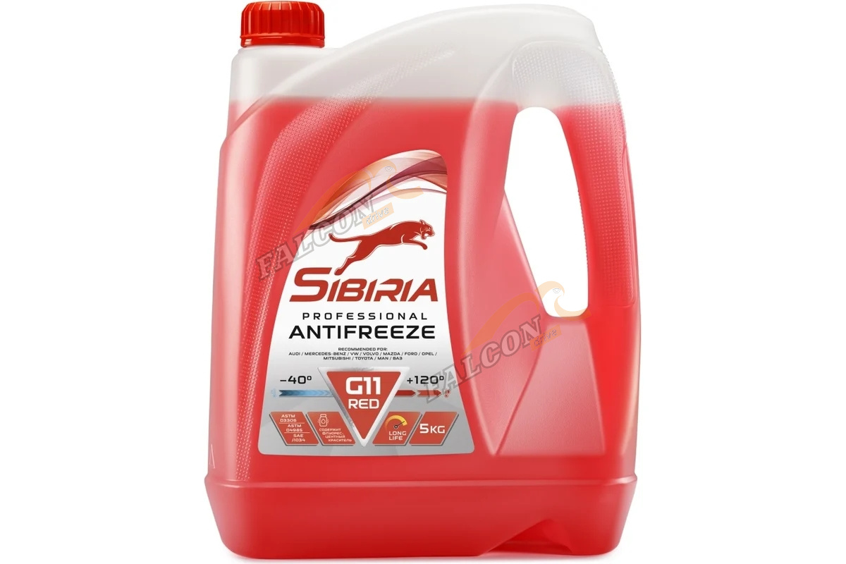 Антифриз SIBIRIA  G11 5кг (красный)