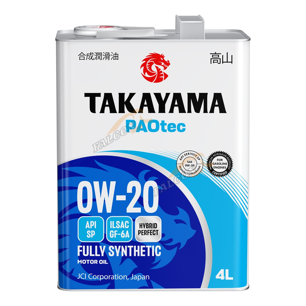 А/масло TAKAYAMA (МЕТАЛЛ) 0W20 син 4л GF-6 API SP PAOtec
